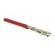 Кабель витая пара Hyperline UUTP4-C5E-P24-IN-PVC-RD-100