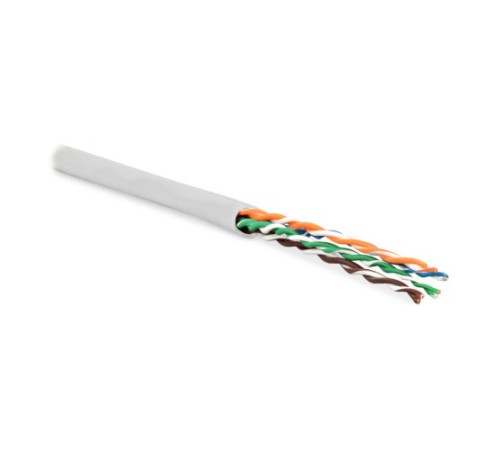 Кабель витая пара Hyperline UUTP4-C5E-P24-IN-PVC-WH-305