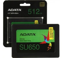 Твердотельный накопитель SSD Adata SU650 ASU650SS-512GT-B