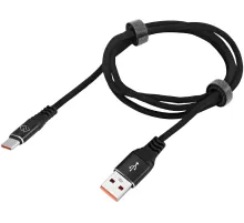 Кабель Digma DG-USBA-С-1M-27W USB (m)-USB Type-C (m) 1м черный