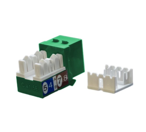 Вставка Keystone Jack RJ-45 (8P8C) Hyperline KJ9-8P8C-C5e-90-GN
