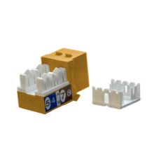 Вставка Keystone Jack RJ-45 (8P8C) Hyperline KJ9-8P8C-C5e-90-OR