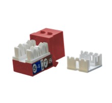 Вставка Keystone Jack RJ-45 (8P8C) Hyperline KJ9-8P8C-C5e-90-RD