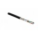 Кабель витая пара Hyperline SFTP4-C7-S23-OUT-PE-BK-500
