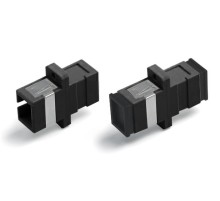 Оптический проходной адаптер SC-SC MM simplex Hyperline FA-P01Z-SC/SC-N/BK-BK