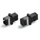 Оптический проходной адаптер SC-SC MM simplex Hyperline FA-P01Z-SC/SC-N/BK-BK
