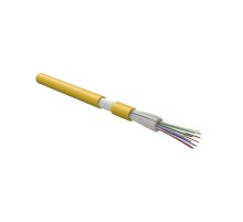 Волоконно-оптический кабель Hyperline FO-DT-IN-9S-8-HFLTx-YL