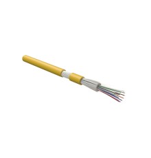 Волоконно-оптический кабель Hyperline FO-DT-IN-9S-8-HFLTx-YL