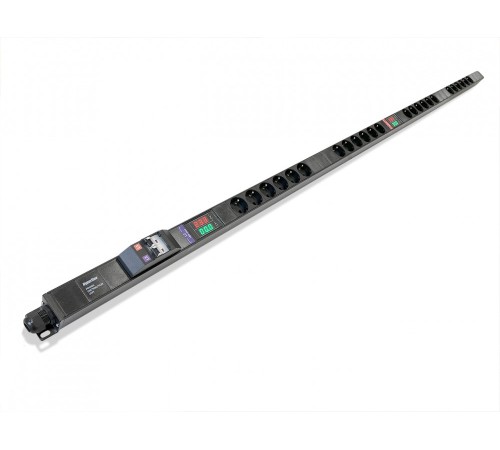 Блок розеток вертикальный Hyperline SHE-24SH-BAV-CB