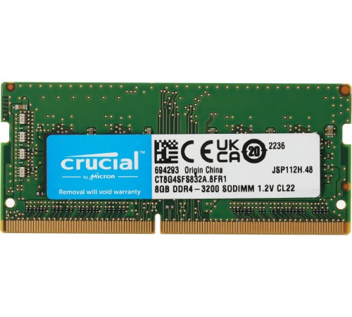 Память DDR4 8GB 3200MHz Crucial CT8G4SFS832A