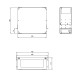 Патч-панель Hyperline FO-19BX-4U-F2-12xSLT-W120H32-EMP
