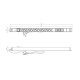 Блок розеток вертикальный Hyperline SHE-9SH-3IEC-S-2.5EU
