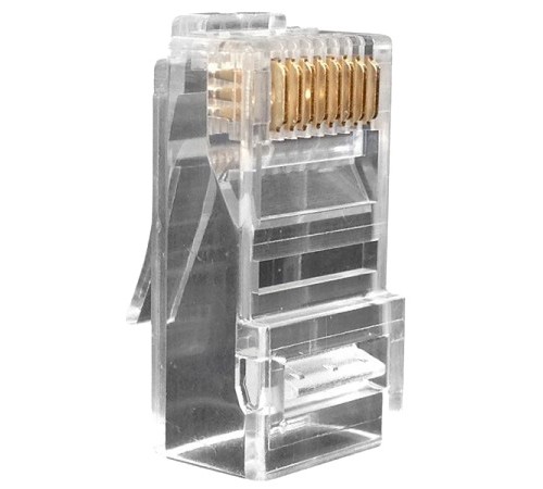 Разъем RJ-45 (8P8C) (100 шт) Hyperline PLUG-8P8C-UV-C6-100