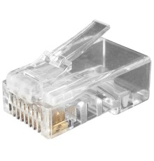 Разъем RJ-45 (8P8C) под витую пару категория 6 (100 шт) Hyperline PLUG-8P8C-U-C6-100