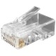Разъем RJ-45 (8P8C) под витую пару категория 6 (100 шт) Hyperline PLUG-8P8C-U-C6-100