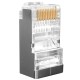 Разъем RJ-45 (8P8C) под витую пару категория 6 экранированный (100 шт) Hyperline PLUG-8P8C-U-C6-SH-100