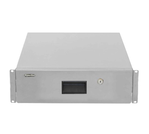 Полка (ящик) для документов с замком 3U 133х483х460мм (ВхШхГ) цвет серый (RAL 7035) Hyperline TDR3-3U-460-RAL7035 Полка (ящик) для документов с замком 3U 133х483х460мм (ВхШхГ) цвет серый (RAL 7035) Hyperline TDR3-3U-460-RAL7035