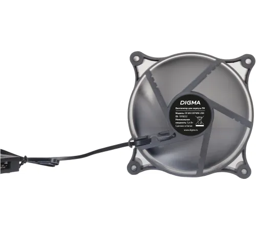 Вентилятор для корпуса Digma DFAN120PWM-2BK