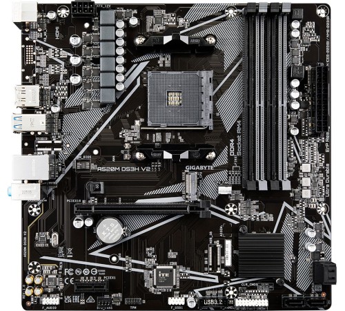 Материнская плата Gigabyte A520M DS3H V2