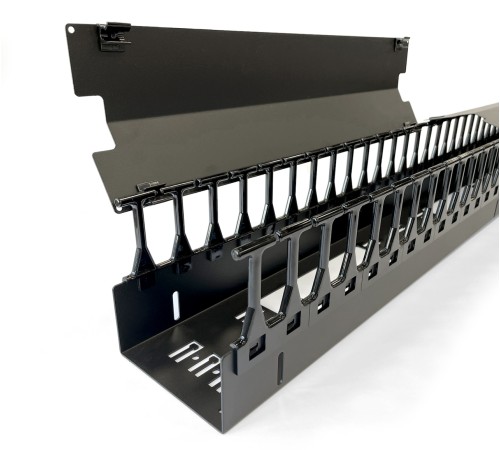 Вертикальный кабельный организатор Hyperline CMF-OR-42U-150x106-C-RAL9005