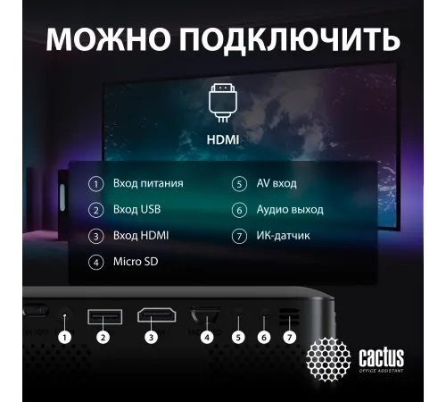 Проектор Cactus CS-PRE.08B.WXGA