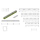 Вертикальный кабельный организатор Hyperline CMF-OR-32U-150x106-C-RAL9005
