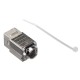 Модуль Keystone экранированный RJ45 cat.6А 90° 110 тип под инструмент KE металлик Netko Expert CKC KJ32-C6A-FS (53968)
