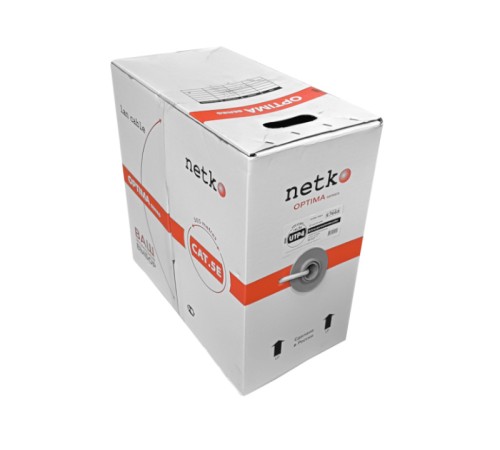 Кабель UTP4 cat.5е одножильный 305м Cu серый Netko Optima Gold N.UTP-67668.05E.2B (67668)