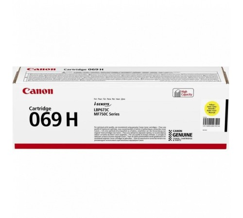 Картридж Canon CRG 069H Yellow 5095C002