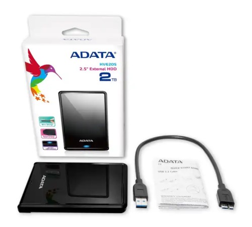 Внешний жесткий диск Adata DashDrive Classic HV620S USB 3.1 2.5 AHV620S-2TU31-CBK