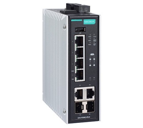 Коммутатор Moxa EDS-P506E-4PoE-2GTXSFP