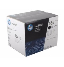 Лазерный картридж HP 55X увеличенной емкости черный CE255XD