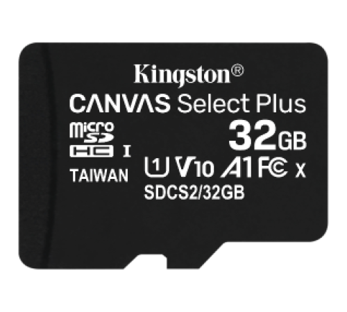 Карта памяти 32Gb MicroSD Kingston Canvas Select Plus SDCS2/32GBSP