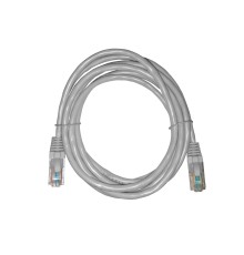 Патч-корд UTP4 cat.5е 2.0м CCA LSZH серый литой коннектор Netko Optima N.CCA.UTP.5e-2.0m-2-lszh (67570)