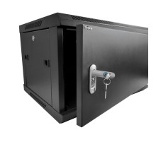 Шкаф настенный 9U серия WMA (Wall Maestro) (600х600х500) передняя дверь металл разборный черный Netko А N.WMA.6609MWD.69143.BK (69143)