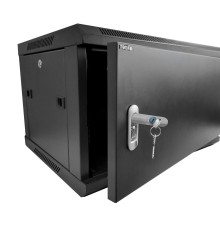 Шкаф настенный 9U серия WMA (Wall Maestro) (600х600х500) передняя дверь металл разборный черный Netko А N.WMA.6609MWD.69143.BK (69143)