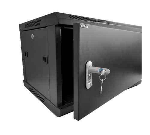 Шкаф настенный 9U серия WMA (Wall Maestro) (600х600х500) передняя дверь металл разборный черный Netko А N.WMA.6609MWD.69143.BK (69143)