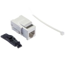 Модуль Keystone неэкранированный RJ12 (6p6c) 110 тип без инструмента универсальный KE белый Netko KJ15-C4-66/WH (52104)