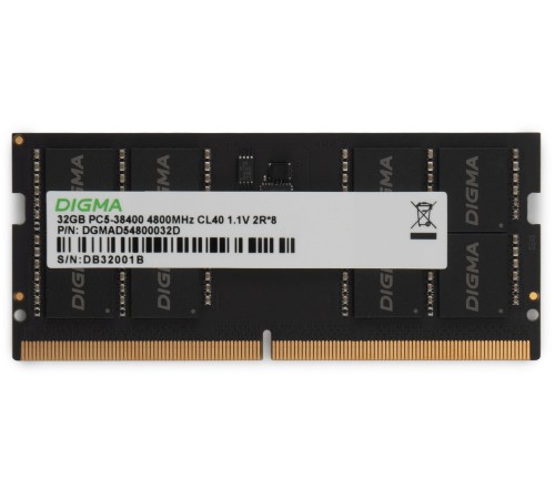 Память DDR5 32GB 4800MHz Digma DGMAS54800032D