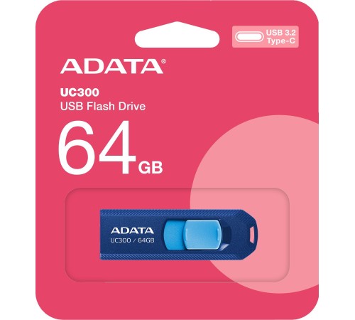 USB флешка Adata ACHO-UC300-64G-RNB/BU