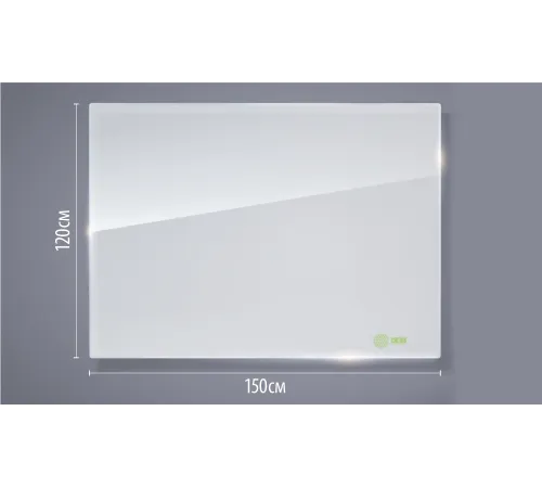 Доска стеклянная Cactus CS-GBD-120X150-WT-TM