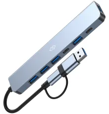 Разветвитель USB-C Digma DHUB-7USB-AC-3.0