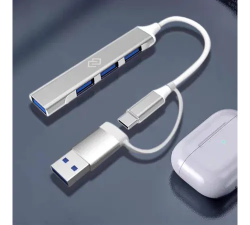 Разветвитель USB-C Digma DHUB-4USB-AC-3.0 Разветвитель USB-C Digma DHUB-4USB-AC-3.0
