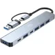 Разветвитель USB-C Digma DHUB-7USB-AC