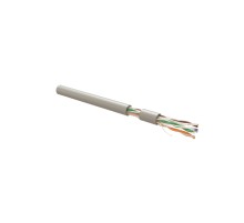 Кабель витая пара Hyperline UUTP4R-C6-S23-IN-LSZH-GY-305