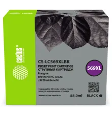Картридж струйный Cactus CS-LC569XLBK