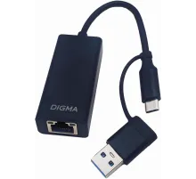 Сетевой адаптер 2.5G Ethernet Digma DLA-GTUC01