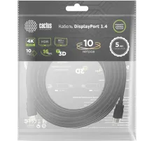 Кабель аудио-видео Cactus CS-DP-DP-1.4-10