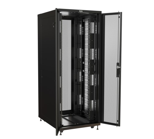 Шкаф напольный 19-дюймовый Hyperline TSR-4281-DDFH-22-R101-RAL9005