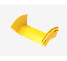 Угол 45° внешний (вниз) для оптического лотка 300мм Hyperline FBTR-300-ERS45